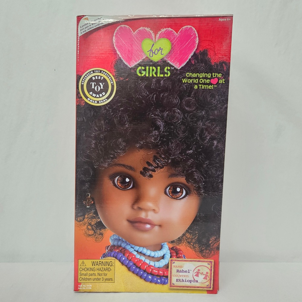 Hearts for Hearts Girls Rahel Ethiopia 14 Inch Doll Playmates 2010 Damaged Box